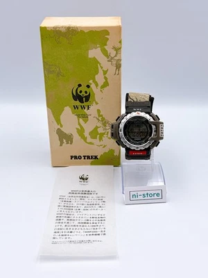 CASIO PROTREK PRO TREK PRT-40 WWF Edition Quartz Watch in Box Vintage - Rank C - image 1 of 4