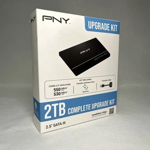 PNY CS900 2TB SATA III SSD Complete Upgrade Kit (SSD7CS900-2TBKIT-RB) - NEW! - Photo 1/5