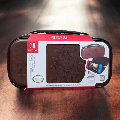 Zelda BOTW Nintendo Switch Licensed Game Traveler Deluxe Travel Case - New - Image 1 of 4