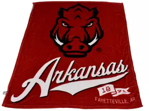 Northwest NCAA Arkansas Razorbacks Oversized Silk Touch Throw Blanket New - Picture 1 of 5