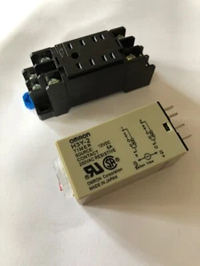 Relé de tiempo temporizador de retardo Omron 0,5 ~ 10 segundos 2 polos 12 VDC H3Y-2 Inc Socket nuevo - Imagen 1 de 9
