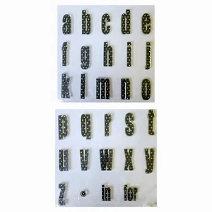 BIG TIMBER DOTS ALPHABET Technique Tuesday Clear Stamp Lowercase Font tho17 - Picture 1 of 5