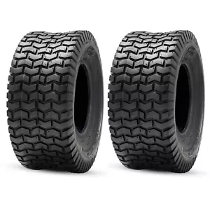 2x Ride on Mower Tyre Turf 15 x 6.00 - 6" inch Commercial Tubeless Tires Tyres - Picture 1 of 4