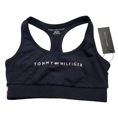 Tommy Hilfiger女式Racerback Spellout无线运动文胸 — 第 1/4 张图片
