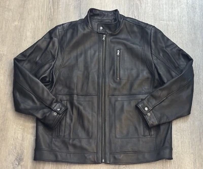 RoundTree & Yorke Genuine Lamb Skin Full Zip Jacket Coat Men’s XL Tall Lined - Image 1 of 4