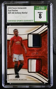 2020 Panini Immaculate Dual Patches DP-Am Anthony Martial CSG 8 - Picture 1 of 2