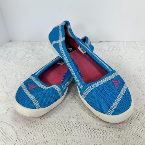 Appartamenti stile barca Adidas Traxion colore blu e rosa donna taglia 7M