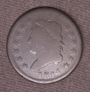 1814 Classic Head Large Cent 1c cc3 - Picture 1 of 2