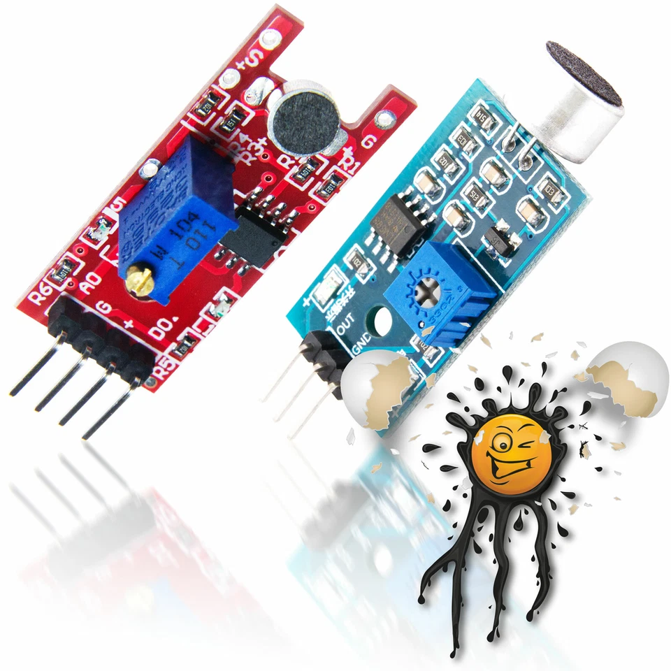 KY-038 Geräusch Sound Sensor Modul 3-5V LM393 digital analog out ESP8266 Arduino - Bild 1 von 1