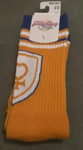 SAILOR MOON **Sailor Venus** Logo & Schriftzug Uni Crew Socken orange & blau - Bild 1 von 12