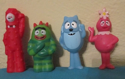 YO GABBA GABBA PVC 3" Figure Lot of 4 Cover