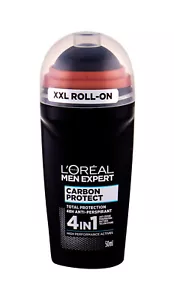 L'OREAL MEN EXPERT CARBON PROTECT 4in1 XXL Roll On 48h Anti-Perspirant Deodorant - Picture 1 of 4