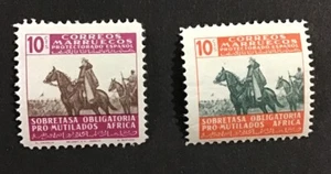 Spanish Morocco 1944 VF-XF MLH Sc#RA 12-13, (W3) - Picture 1 of 2