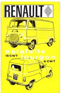 Renault 4 Van & Estafette 1965-1967 UK Market Sales Brochure - Picture 1 of 1