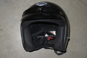 Dark Matallic black 3/4 Helmet THH XL top quality helmet motorcycle ATV Quad - Picture 1 of 4