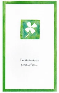 Happy ST. PATRICK'S DAY Card FOR FRIEND, Lucky Person by Gallant Greetings + ✉ - Picture 1 of 4