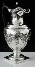 Antique Silver Claret Jug or Wine Ewer, CHESTER 1899,Nathan & Hayes