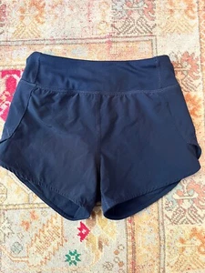 Athleta Girl Shorts size XS/6 Run The World 3" Short Navy Blue - Picture 1 of 8
