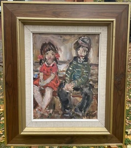 Oil Painting On Board Bror Jonsson B. 1931 Sweden - Listed Arte Arte - Picture 1 of 5