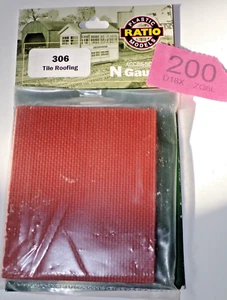Spur R#200 'N' Kunststoffverhältnis Modelle - Ziegeldach 10mm Maßstab - Bild 1 von 1