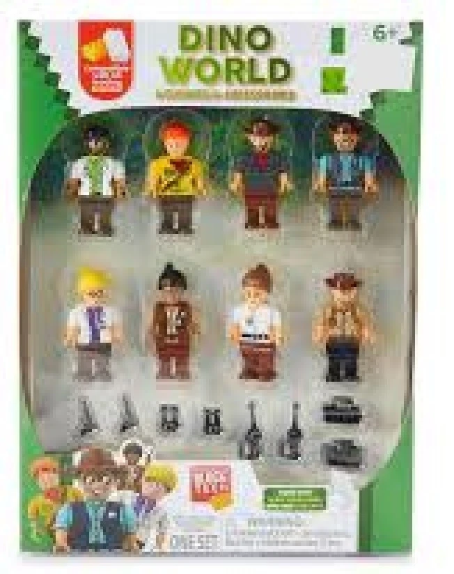 BLOCK TECH DINO WORLD 2” ACTION FIGURE TOY  8 FIGURES  (BRAND NEW)---TOY5 - Image 1 of 1
