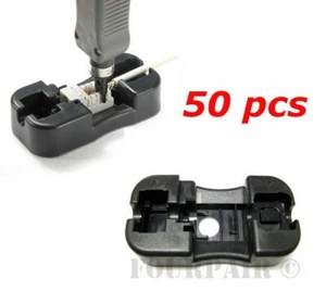 50 Pack Keystone Jack Punch Down Stand Holder for 110 Blade Wire Tool RJ45 RJ11 - Picture 1 of 3