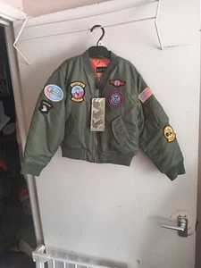 MOD inspired kids MA1 bomber jacket - Picture 1 of 10