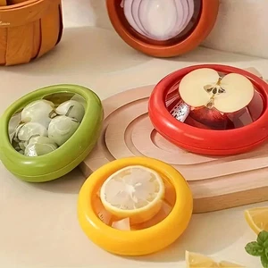 Caja de almacenamiento antioxidante de frutas y verduras de 4 piezas, caja de almacenamiento de frutas de silicona - Imagen 1 de 4