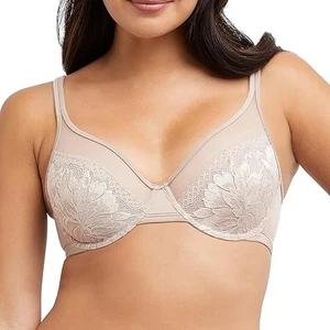 Nuovo reggiseno donna Bali One liscio U pizzo minimizzatore taglia 36DDD - Foto 1 di 5
