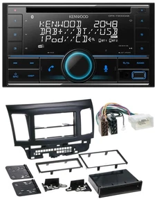 Kenwood CD 2DIN DAB USB MP3 Bluetooth Autoradio für Mitsubishi EVO Lancer ab 08 - Bild 1 von 7