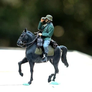 Diorama WW2 1/72 TANK figure German scout cavalry military horses Soldiers Q1gl - Picture 1 of 10