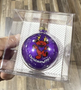 Grateful Dead LILA Tanzender Bär Santa's Rockshop Vintage Weihnachtsschmuck - Bild 1 von 2