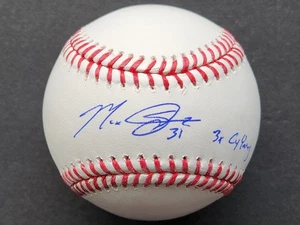 Béisbol firmado Max Scherzer OMLB con inscripción "3X Cy Young" Texas Rangers JSA - Imagen 1 de 5