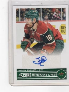 2013-14 SCORE JASON ZUCKER SIGNATURE ROOKIE  WILD - Picture 1 of 2