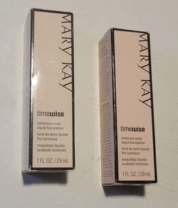 2 Mary Kay TimeWise Luminous-wear Liquid Foundation Ivory 7 038703 - Picture 1 of 5