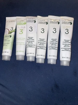 Clairol Natural Instincts Brilliant Shine Conditioner 1.85 oz Lot of 6 - Image 1 of 2