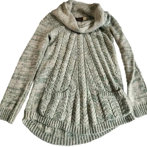 Anthropologie Guinevere Oversized Gr. S kuscheliger Strick Pullover Cottagecore hellgrün - Bild 1 von 8