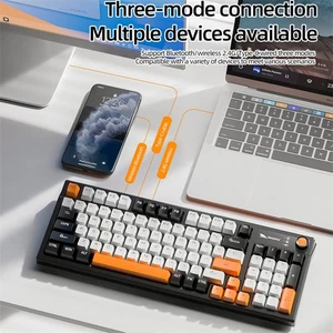 Smailwolf MK95 Bluetooth Wireless Mechanical Keyboard Three-mode Link Green A JW - Zdjęcie 1 z 15