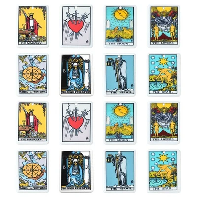 Colgante rectangular de 16 piezas de dijes de cartas de tarot acrílico para hacer joyas de pendientes hágalo usted mismo Foto 1 de 4