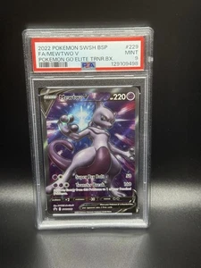 Mewtwo V SWSH229 SWSH: Sword & Shield Promo Cards Holo PSA 9 - Picture 1 of 2