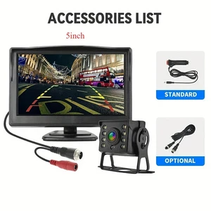 5 Inch Aviation Head Monitor With Back-up Camera,Rear View Camera System For Bus - Picture 1 of 15