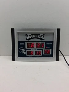 Philadelphia Eagles Score Board Reloj Probado Funciona Calendario Termómetro NFL - Imagen 1 de 12