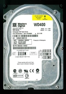 WD WD400JB-00ENA0, 3.5"/40GB/5400rpm/8M, FW: 05.03E05, Malaysia, date 2002/11 - Picture 1 of 14