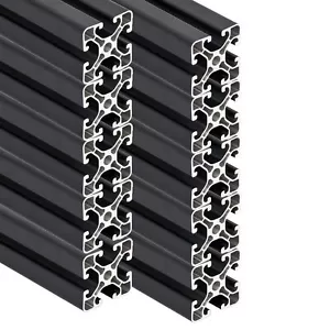 Aluprofil 40x40 10 Stück 2m Aluminium Profil Alu Konstruktionsprofil Anthrazit - Bild 1 von 7