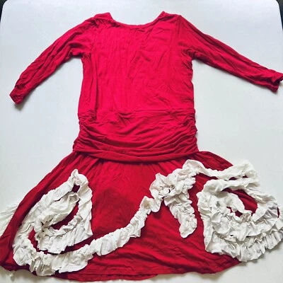 Chasing Fireflies Pixie Girl Red Swirl Dress Size 12 Foto 1 de 4