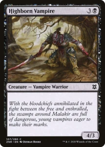 x4 Highborn Vampire ZNR MTG Zendikar Rising 107/280 COMMON M/NM 4x - Bild 1 von 1