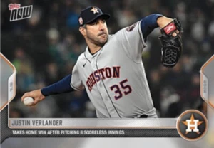 2022 TOPPS NOW CARD HOUSTON ASTROS JUSTIN VERLANDER #63 TAKES HOME WIN - Bild 1 von 1