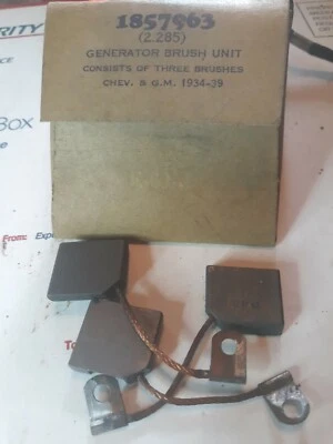 Cepillos generador Chevy Pontiac Packard Studebaker Graham Cadillac 1934-1939 Foto 1 de 4