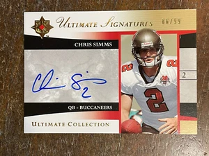 Chris Simms 2006 Ultimate Collection Autograph Signatures #d /99 *Noles2148* - Picture 1 of 2