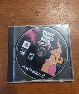 Grand Theft Auto: Vice City (Sony PlayStation 2, 2002) Disc Only Black Label GTA - Picture 1 of 3